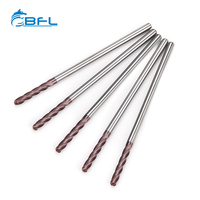 BFL Carburo de tungsteno Extendido 4 flauta Ball nose End Mill Herramientas de corte CNC Ball 4f Ball nose end Mill