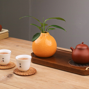 Mini vase en céramique créatif plantes vertes séchées hydroponiques <span class=keywords><strong>pot</strong></span> de fleurs en herbe vase pour <span class=keywords><strong>maison</strong></span> et bureau ornements décoratifs de bureau - Product Image 2