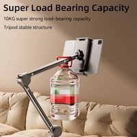 Support de tablette pour iPad, support de bureau réglable à 360°, pliable, en métal, pour tablette, téléphone, autres appareils de 4 à 13 pouces, emballage