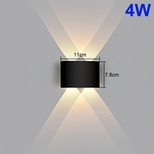 Lampada <span class=keywords><strong>da</strong></span> Parete LED Moderna Impermeabile per Esterni, Luce Telescopica Nera per Hotel, Corridoi e Camere <span class=keywords><strong>da</strong></span> Letto - Product Image 6
