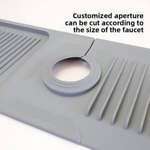 Per <span class=keywords><strong>Amazon</strong></span> Hot-seller in Silicone addensato rubinetto di scarico moderna cucina bagno assorbente antiscivolo tappetino antiscivolo paraspruzzi - Product Image 2
