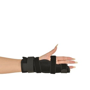 Attelle d'immobilisation des doigts Honghaokang, taille unique, sangle noire, plaque en aluminium, support pour la protection des blessures du pouce, du poignet et de la main - Product Image 5