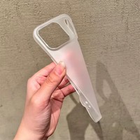 Penjualan Panas Casing Ponsel Minimalis Ultra Tipis Frosted TPU untuk iPhone 17 16 15 14 Pro Max Transparan Lembut Tahan Guncangan Penutup Belakang.