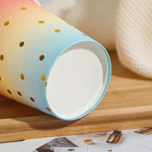 Gobelets en papier arc-en-ciel, gobelets à eau haut de gamme pour hôtels et fêtes, gobelets jetables pour usage domestique et commercial, de bonne qualité pour le Nouvel An chinois - Product Image 3