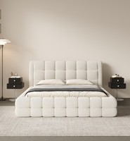 Ensembles de chambre à coucher cadres de chambre à coucher principaux ensemble de chambres à coucher de luxe lit rembourré designs modernes lits rembourrés king up en bois