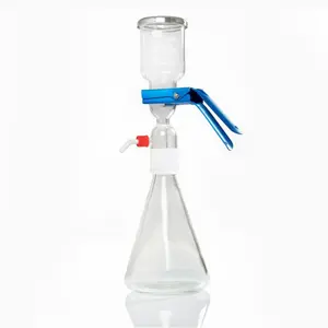 300ml Lab Glass Vacuum Filtering Funnel Filtration Apparatus with Membrane