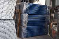 Étai de construction réglable en acier, revêtement bleu, base carrée, support en acier pour coffrage de dalle