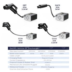 ZKYC FDB007 OEM/ODM Nouveau design Déchargeur DC 5kW V2L avec prise de <span class=keywords><strong>charge</strong></span> CCS2 DC, câble de 140 cm, dé<span class=keywords><strong>charge</strong></span> portable pour véhicule électrique - Product Image 5