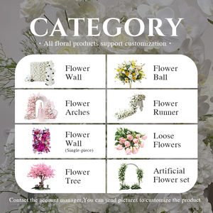 Sunwedding مخصصة الورود البيضاء الطفل التنفس الاصطناعي زهرة عداء الزفاف الديكور الزهور عداء - Product Image 2