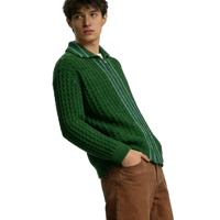 Pull cardigan en laine/cachemire unisexe pour homme 2026, lourd, brodé, écologique, tricoté, design patchwork, haute qualité