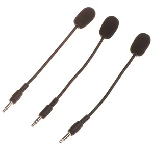 Ot-auriculares estéreo con cable de 3,5mm para videojuegos, mini micrófono mono de voz para teléfono móvil y grabadora de ordenador portátil