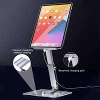 Support pour ordinateur portable en alliage d'aluminium réglable, pliable à 360°, portable, pour MacBook, ordinateur portable, support de refroidissement