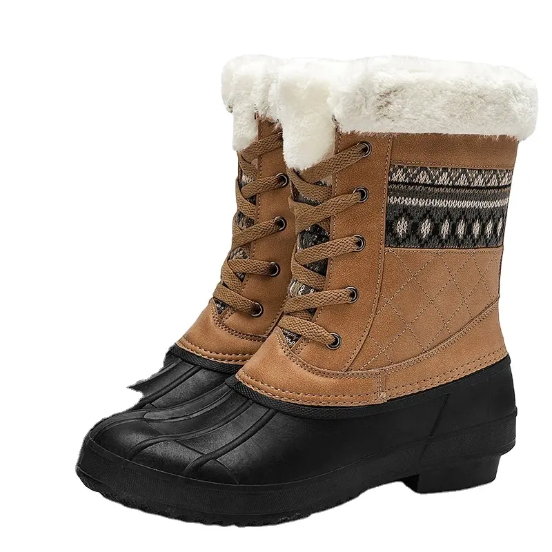 Venta caliente Popular nuevos diseños de cuero de invierno famoso diseñador de la marca zapatos de las mujeres botas