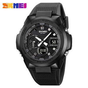 Skmei Sport Watch Men Digital Analog Dual Display Water Resistant 5Bar Tpu Strap Led Light Alarm Outdoor Use - Product Image 5