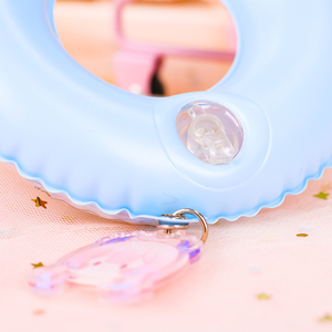 Tùy Chỉnh <span class=keywords><strong>Mini</strong></span> Dễ Thương Đầy Màu Sắc <span class=keywords><strong>Inflatable</strong></span> Bơi Vòng Keychain PU Nhựa Hồ Bơi Nổi Bơi Keychain Với Hình Ảnh của Bạn - Product Image 6
