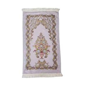 Alfombra de Oración Floral Gruesa Bordada en Raschel, Tapete Islámico para Exportación, Apta para Picnics y Campamentos en Casa - Product Image 5