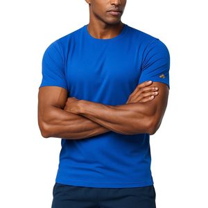 T-shirt de course pour homme, séchage rapide, léger, anti-transpiration, manches courtes, pour la gym, entraînement, athlétique, col rond, coupe classique - Product Image 2