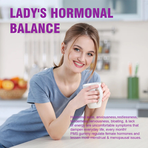 Gomitas de Suplemento para Mujeres OEM, Salud de la Piel, Ayuda a Reducir los Cambios de Humor, SPM, con Vitamina B6 y D3 - Product Image 2