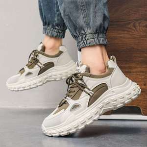 Zapatillas de Running para Hombre 2025 Primavera Nueva Colección Malla Transpirable Anti-Olor Deportivas Casuales Versátiles con Suela Gruesa que Aumenta la Altura Verano - Product Image 5