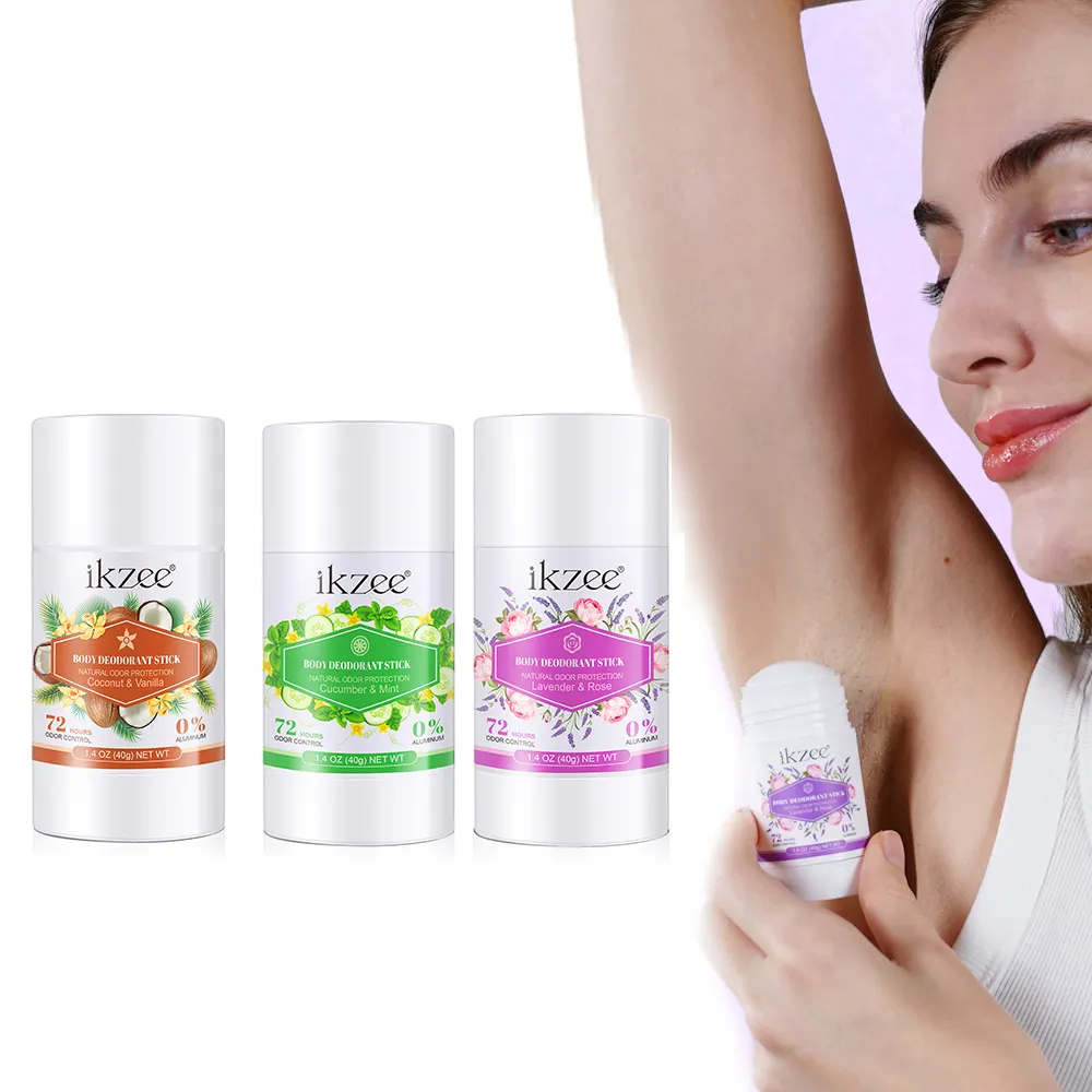 Großhandel Bio Vegan Ganzkörper balsam Deodorant Stick 72 Stunden Geruchs kontrolle Lavendel Männer Frauen Intim körper Deodorant Stick