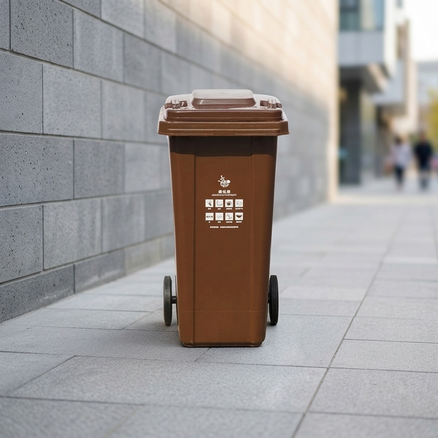 High Quality Mobile Garbage Container, Heavy Duty Plastic Waste Bins, Wheeled Mobile Garbage Bin for Outdoor Sanitation