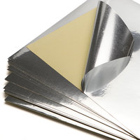 Papier autocollant en vinyle mat argenté de haute qualité, imprimable, 8,5 x 11 pouces, A4, A3, imperméable, adhésif pour imprimante laser