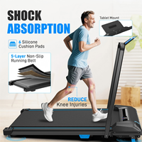 Tapis de course électrique pliable OEM portable pour la maison avec poignée de commande à distance et inclinaison pour l'entraînement