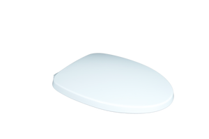 Asiento de inodoro redondo de plástico blanco con tapa de cierre lento y mecanismo de liberación rápida para la comodidad del baño moderno - Product Image 5