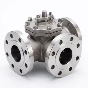 Venta al por mayor de fábrica: Válvulas de bola de 3 vías de acero inoxidable 304/316 SCS13 de alta temperatura con brida OEM para uso en tuberías de petróleo, gas y agua. - Product Image 4
