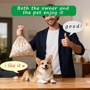 Bolsas Biodegradables para Desechos de Perros Hechas a Medida con Asa de Chaleco e Impresión Flexográfica - Product Image 2