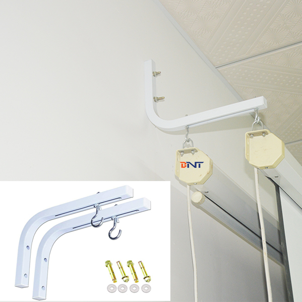 L Shape Holder 90 Degrees Bracket Adjustable Ceiling/ Wall Mount Hanger for All Size HD Projector Screens