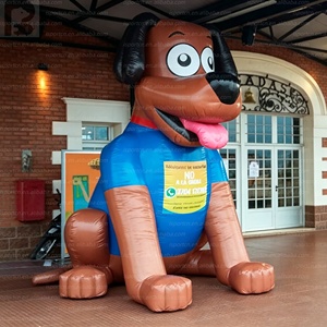 Modèle gonflable géant personnalisé avec logo, chien <span class=keywords><strong>teckel</strong></span> de dessin animé, mascotte publicitaire pour l'inauguration/événements de magasins d'animaux - Product Image 1