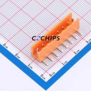 MXHT396R-3.96-08P-OE01-Cu-A Plug-in Terminal Block Bent Lead Through Hole,P=3.96mm Board-to-Board / Socket - Open 1x8P 3.96mm - Product Image 1