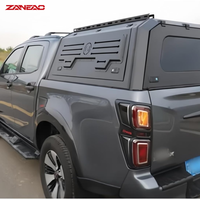 Capot rigide en alliage d'aluminium pour pick-up avec panneaux latéraux MOLLE et porte arrière solide pour GMC Canyon
