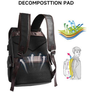 Bsci Nhà Máy Phụ Nữ Ba Lô Ví <span class=keywords><strong>PU</strong></span> Da Chống Trộm Giản Dị Vai Túi Thời Trang Phụ Nữ Satchel Túi - Product Image 4