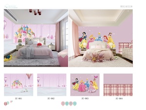 Custom Paper Wallpaper <strong>for</strong> Kids' Rooms Mall Use Warm Cartoon Murals <strong>for</strong> Boys Girls Eco-Friendly Formaldehyde-Free <strong>Wall</strong> <strong>Coverings</strong> - Product Image 3