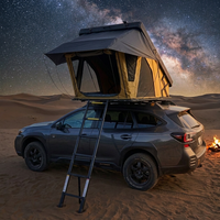 Tente de toit rigide pliable personnalisée pour voiture, avec fenêtre en maille, pour camping sur le toit
