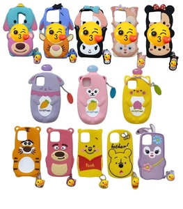 3D Dễ Thương Phim Hoạt Hình Phim Hoạt Hình Silicone Di Động Điện Thoại Di Động Cover Quay Lại Trong Hình Dạng Động Vật Trường Hợp Đối Với Apple iPhone 11 12 13 14 15 Pro Max Samsung - Product Image 6