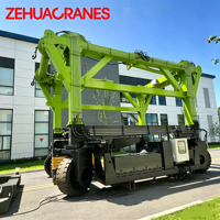 Grue portique à pneus en caoutchouc Zehua 30 tonnes, électrique/hydraulique, pour conteneurs, avec palan électrique, moteur, boîte de vitesses, engrenages, roulements