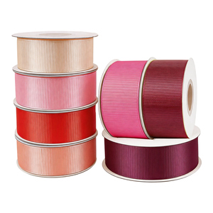 Ruban côtelé violet durable et lavable en polyester pour travaux manuels, bouquets de fleurs, décoration de mariage - Product Image 5