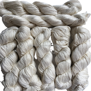 Wholesale 100% Pure Silk Hand <b>Knitting</b> Natural White Undyed Yarn for Weaving Sweaters or <b>Blankets</b> Raw Pattern - Product Image 4