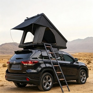Accesorios para <span class=keywords><strong>Camping</strong></span> 4x4, Carpa de Techo Rígida de Aluminio para 3-4 Personas, Diseño de Concha para las Cuatro Estaciones, Doble Capa, Ecológica - Product Image 3