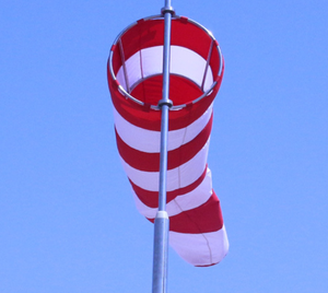 Girouette multifonctionnelle coupe-vent cône manche à vent résistant à la <span class=keywords><strong>pluie</strong></span> nylon fluorescent bande réfléchissante support en acier inoxydable - Product Image 5