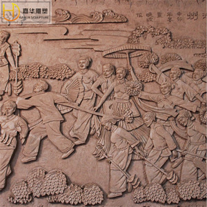 Relieve Rectangular de Bronce Fundido Jiahua con Diseño Tradicional de Follaje para Murales de Pared en Espacios Públicos - Product Image 5