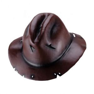 Pull tricoté rayé d'Halloween, costume de cosplay, pull Freddy Krueger, masque en latex, chapeau, griffe - Product Image 5