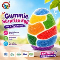 Permen Bola Gummy Renyah Inovatif, Kulit Permen Renyah, Isi Gummy Pektin Lembut, Permen Asam Manis, Grosir Pabrik Permen