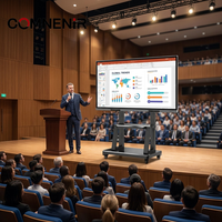 Tableau blanc interactif multi-touch intelligent avec IA, 40 points de contact, pour les salles de classe, les conférences et les bureaux