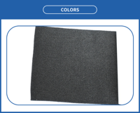 Tapis de sol avant de voiture en polyester non tissé 100% extensible dans les quatre sens, aiguilleté |   Résistant aux flammes et imperméable |   IATF16949 Personnalisé