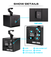 Projecteur laser cube Wifi, alimenté par batterie, 3W, projecteur laser d'animation, application sans fil professionnelle, cube laser 3D