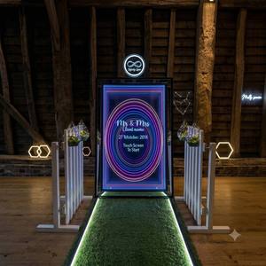 Wholesale Wedding LED Infinity Mirror <b>Sign</b> Custom Name Frame Event Rental Party Decor Abyss Tunnel Photo Booth Background - Product Image 3